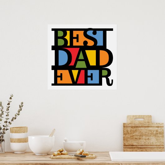 BEST DAD EVER poster (Cuisine)