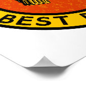 BEST DAD EVER poster personnalisé (Coin)