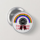 Best Dad Ever Rainbow Button HAMbWG (Voorkant /achterkant)