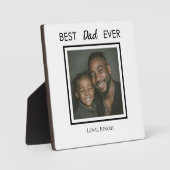 Best Dad Ever Tabletop Plaque with Easel Fotoplaat (Voorkant)