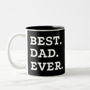 Best Dad Ever Tweekleurige Koffiemok