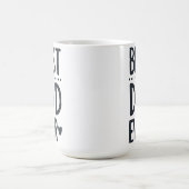 Best Dad Ever Typography Cute Fathers Day Mug (Centre)