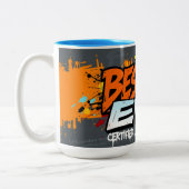 Best Dad Ever Urban Graffiti Edition Father’s Day Tweekleurige Koffiemok (Links)
