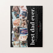 Best Dad Ever Vaderdag Photo Collage Legpuzzel (Verticaal)