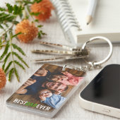 Best Dad Ever Vaderdag Photo Sleutelhanger (Voorkant Rechts)