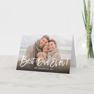 Best Dad Ever Vaderdag Photo Wenskaart Kaart