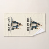 Best Dad Ever Winter Penguin Design (Serviette à main)