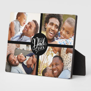 Best Dad Family Photo Plaque Fotoplaat