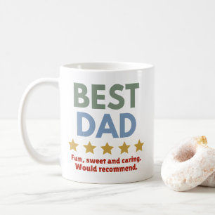 BEST DAD - Leuk, Zoet en zorgzaam zou aanbevelen Koffiemok