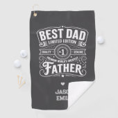 Best Dad Limited Edition Sierkussen Golfhanddoek (Insitu)