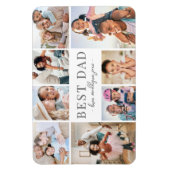 Best Dad Photo Collage Magneet (Verticaal)