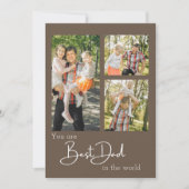 Best Dad Photo Collage Vaderdag Holiday Kaart (Voorkant)