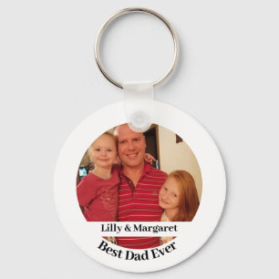 Best Dad Photo Round Sleutelhanger