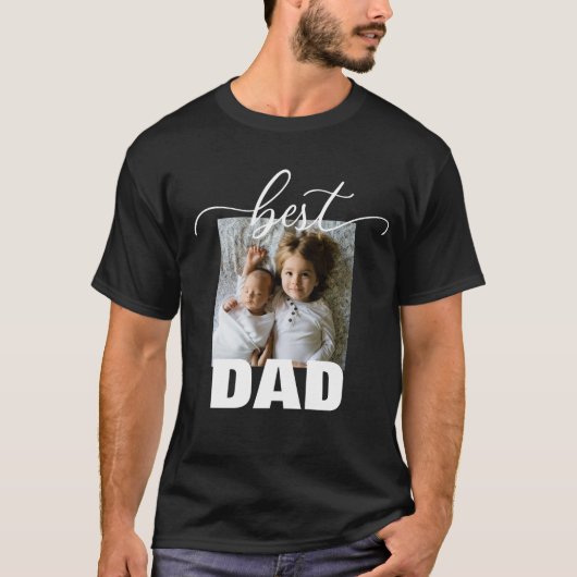 Best DAD Photo Vaderdag T-shirt (Voorkant)
