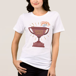 Best Dad Shield – want elke held verdient het Tri-Blend Shirt