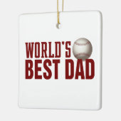 Best Dad Typography Baseball | ORNAMENT (Links)