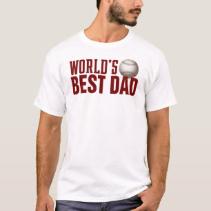 Best Dad Typography Baseball   Shirt
