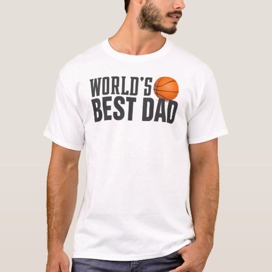 Best Dad Typography Basketball | SHIRT (Voorkant)