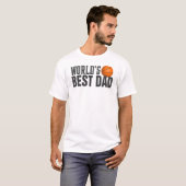 Best Dad Typography Basketball | SHIRT (Voorkant volledig)