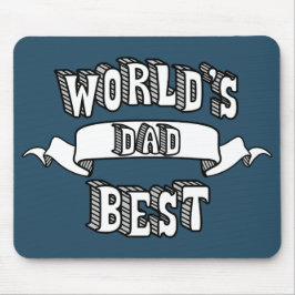 Best Dad Typography Text Mousepad Muismat