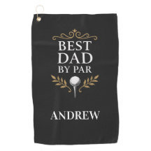 Best Dad van Par Custom Golf Towel