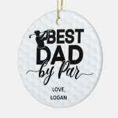 Best Dad van Par Simple & Custom Name Keramisch Ornament (Links)