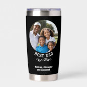 Best Dad van Par Vaderdag Custom Photo Geïsoleerde Drinkbeker (Voorkant)