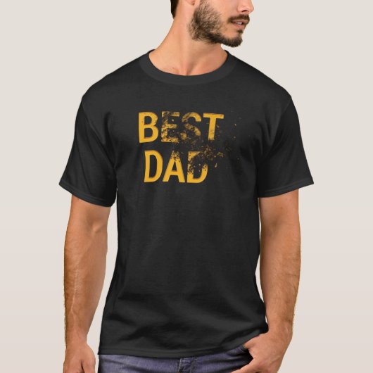 Best Dad Zerfallendes T-Shirt Design (Voorkant)