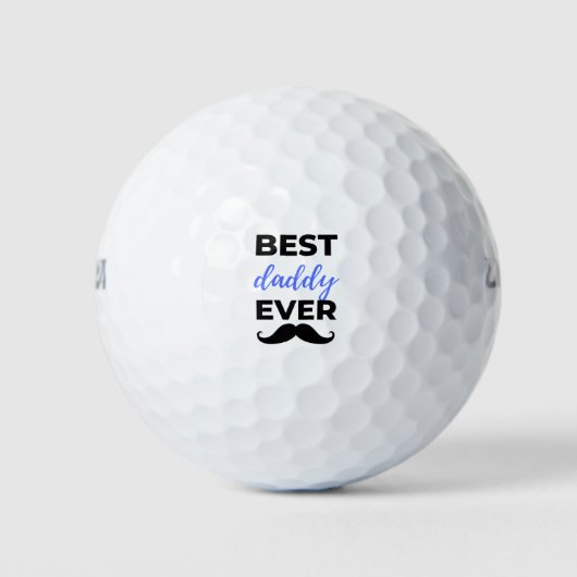 Best Daddy Ever Black Golfballen (Voorkant)