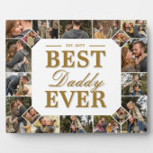 Best Daddy Ever Father's Day Photo Frame Collage Fotoplaat (Voorkant)