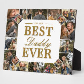 Best Daddy Ever Father's Day Photo Frame Collage Fotoplaat (Zijkant)
