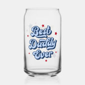 Best daddy ever papa fête des pères photo bleu rou (Recto)