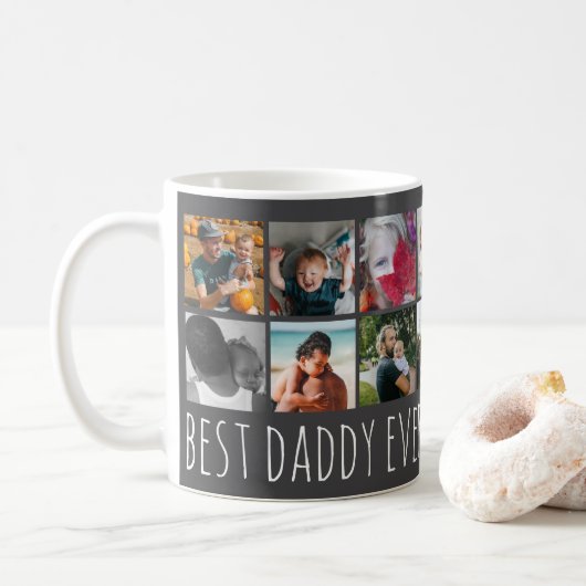 Best Daddy Ever Photo Mug Koffiemok (Met donut)
