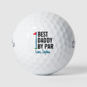 Best Daddy van Par Gepersonaliseerde Vaderdag Golfballen (Voorkant)