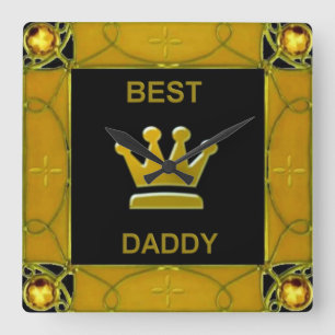 Best Daddy Vierkante Klok