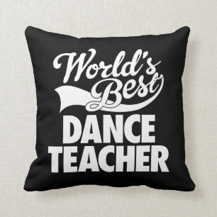 Best Dance Teacher Black van de klassieke wereld Kussen