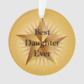 Best Daughter Ever Star Ornament (voorkant)