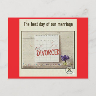 Best Day- Divorced! Uitnodiging Briefkaart