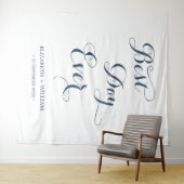 Best Day Ever Calligraphy Weduwfoto Backdrop Wandkleed (In Situ (horizontaal))
