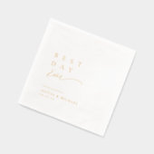 Best Day Ever Simply Typography Modern Wedding (Gauche)