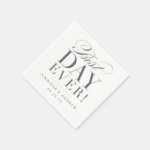 Best Day Ever Wedding Napkin Servetten (Hoek)