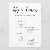 Best Day Ever Wedding Timeline Program Programma (Voorkant)