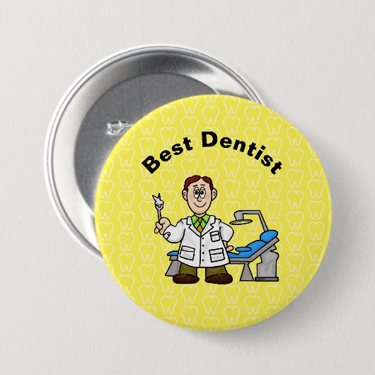 Best Dentist Button (Voorkant /achterkant)