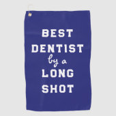 Best Dentist Gift Golf Towel Golfhanddoek (Voorkant)