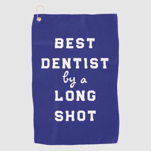 Best Dentist Gift Golf Towel Golfhanddoek (Voorkant)