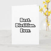 Best. Dietitian. Ever. Kaart (Gele Bloem)