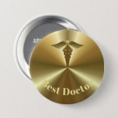 Best Doctor Golden Button (Voorkant /achterkant)