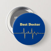 Best Doctor Golden Heart Rate Button (Voorkant /achterkant)