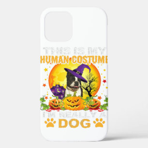 Best Dog Boston Terrier Pumpkins Costume Halloween iPhone 12 Pro Hoesje