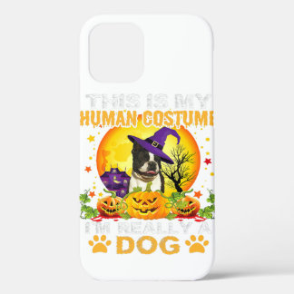 Best Dog Boston Terrier Pumpkins Costume Halloween iPhone 12 Pro Hoesje